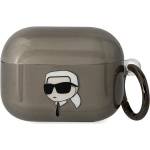 Karl Lagerfeld черен калъф за AirPods Pro Karl`s Head (KLAPHNIKTCK)
