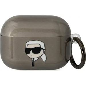 Karl Lagerfeld черен калъф за AirPods Pro Karl`s Head (KLAPHNIKTCK)