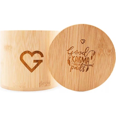 Good Karma Home Bambusová dóza na kozmetické tampóny