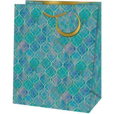 Taška dárková Maxi matt 26,7 x 13,7 x 33cm TL - motiv geometrie