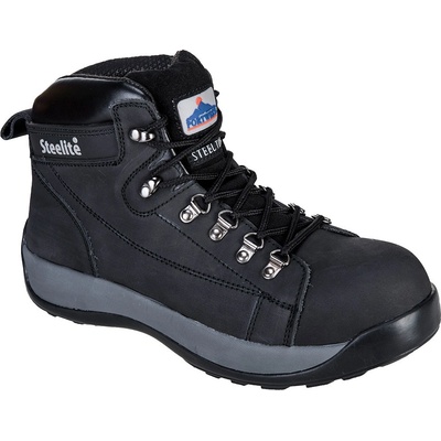 Steelite Mid Cut Nubuck SB HRO Topánky Čierna