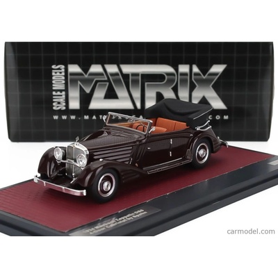 Matrix scale models Maybach Zeppelin Ds8 Cabriolet Open 1934 Brown 1:43
