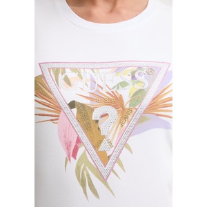 Guess тениска дамска от памук с еластан PALM (W6YI26.K4345)