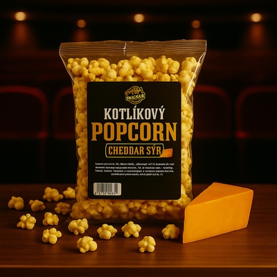 SnackAir Kotlíkový popcorn cheddar sýr 60g