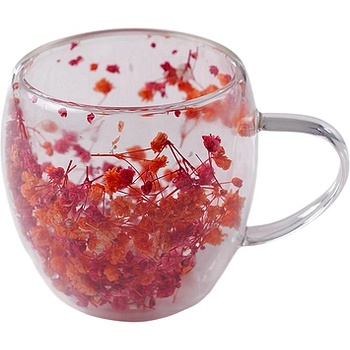 CupHup Стъклена термо чаша CupHup Passion Flower, Двойно дъно, Aurelian Thorn (02-05)