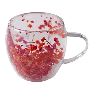 CupHup Стъклена термо чаша CupHup Passion Flower, Двойно дъно, Aurelian Thorn (02-05)