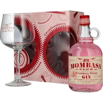 Mombasa Club Strawberry Edition 37,5 % 0,7 l (darčekové balenie 1 pohárik)