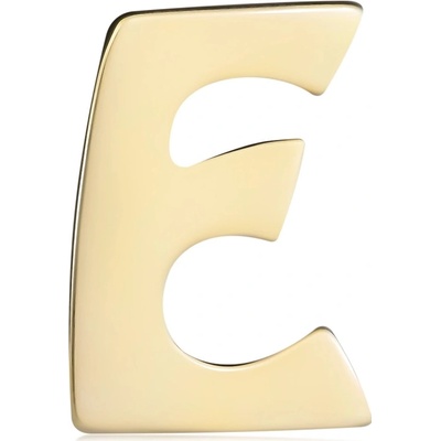Šperky Eshop Zlatý přívěsek s lesklým a hladkým povrchem tiskací písmeno E S2GG124.01