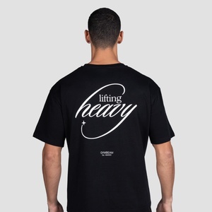 GymBeam Мъжка тениска Lifting Heavy Black XXL