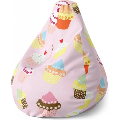 Sablio Sedací vak Pear Muffiny Sablio 70 x 95 x 15 cm