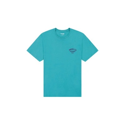 Wrangler pánské triko 112362813 Tyrkysová