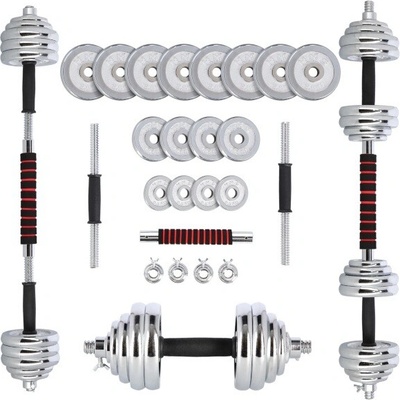HMS Činkový set chróm v kufri STC30 2x15 kg