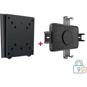  Пакет Фиксирана стенна стойка Multibrackets MB-2988 и сигурна кутия за таблет с множество опции за монтаж Multibrackets MB-0341