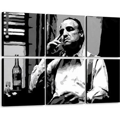 Ručne maľovaný POP Art obraz Marlon Brando - 120x80 cm