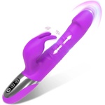 Paloqueth Thrusting & Rotating Rabbit Vibrator with 7 Thrust & 7 Vibration Modes Purple