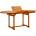 vidaXL Градинска трапезна маса (120-170)x80x75 cм акациево дърво масив (316567)