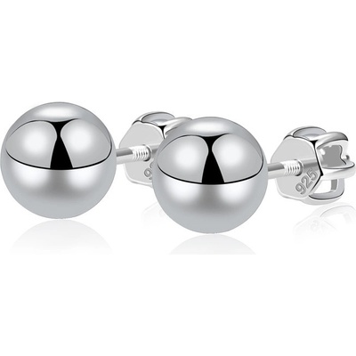 ADANITO SLES365 - Stříbrné náušnice pecky na šroubek 5 mm