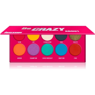 Makeup Obsession Be Crazy About палитра сенки за очи 10 x 1.30 гр