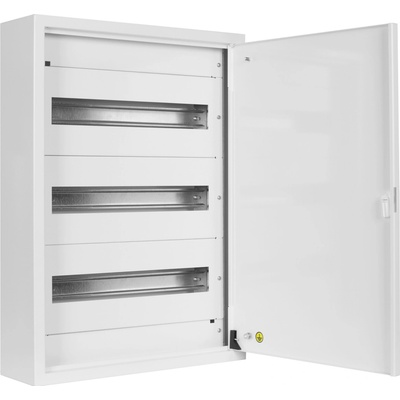 CB Elektro Rozvádzač nástenný 54M-3rad., IP40, biela, MN54/3/18 plechové dvierka (SEZ)