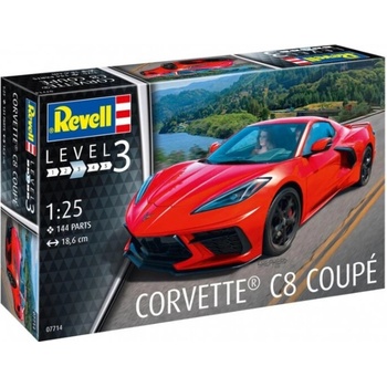 REVELL Plastic ModelKit auto 07714 Corvette C8 Coupé 1:25