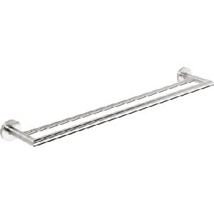SAPHO X-STEEL - Двойна закачалка за кърпи, дължина 66 см, от неръждаема стомана XS403 (XS403)