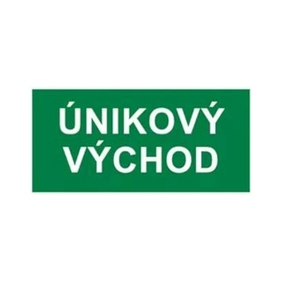 Informační samolepka únikový východ 8 x 16 cm