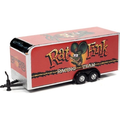 AUTO WORLD Přívěs Rat Fink červený 1:64