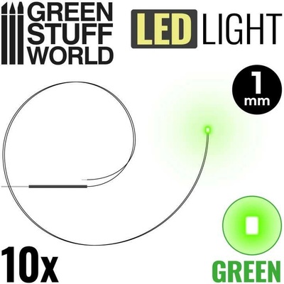 Green Stuff World LED dioda zelená 1 mm 10 ks