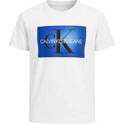 Calvin Klein pánské tričko krátkým rukávem Iconic Logo square bílé