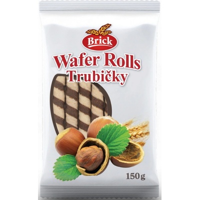 Brick Trubičky plněné lískový oříšek 150 g – Zboží Dáma