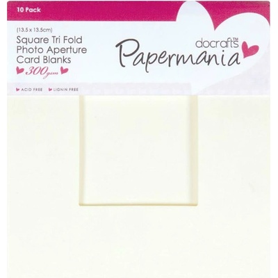 WEST DESIGN West Design 13,5 × 13,5 cm přání a obálky s okýnkem 10 ks (300 g/m2) krémové
