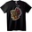 NOONEBRAND Тениска с Племенен Череп с Корона - 7XL, Black