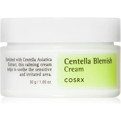 COSRX Centella Blemish Cream подхранващ успокояващ крем против зачервяване на кожата 30ml