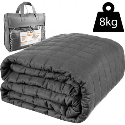 Ruhhy 19532 Zátěžová přikrývka antistresová 8 kg šedá 150x200 – Zboží Dáma