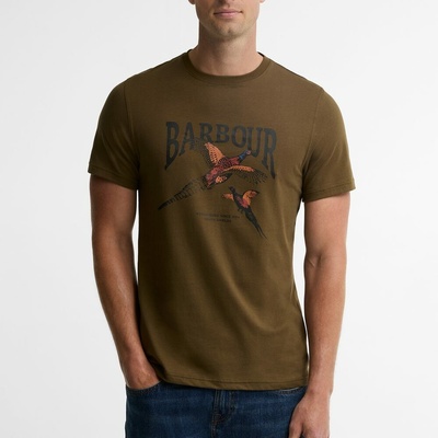 Barbour Pheasant Graphic Tailored T-Shirt Olive