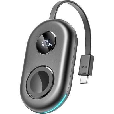 JOYROOM Power Bank Apple Watch With USB-C Cable 2500 mAh - външна батерия за зареждане на Apple Watch с вграден USB-C кабел (черен)