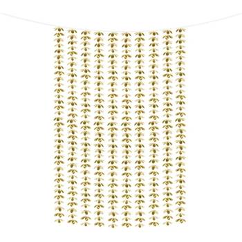 Image 1 of PartyDeco Парти завеса - Златни цветя, 100 x 210 см