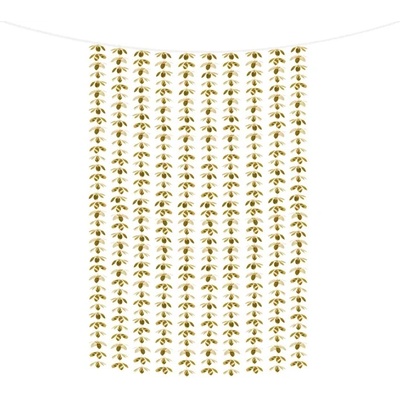 PartyDeco Парти завеса - Златни цветя, 100 x 210 см