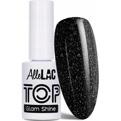Top Hybridný No Wipe ALLELAC Hybridný lak Drobinki Brokat Holo 5 ml č. 1