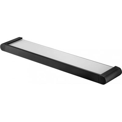 FUTURA BLACK – Kúpeľňová sklenená polica – černá – BISK 02957