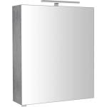 SAPHO Riwa - Огледален шкаф с LED осветление 60x70x17 см, сребрист дъб RIW060-0011 (RIW060-0011)