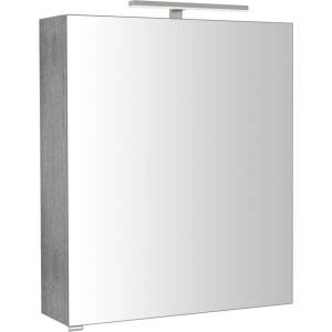 SAPHO Riwa - Огледален шкаф с LED осветление 60x70x17 см, сребрист дъб RIW060-0011 (RIW060-0011)