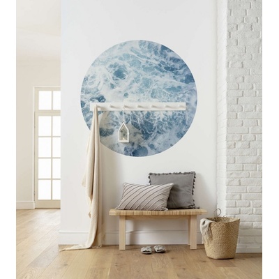 Komar Dots D1-040 Kulatá samolepicí fototapeta Ranní moře průměr ø 125 cm