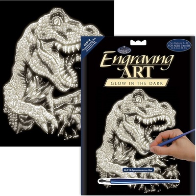 Royal & Langnickel Svítící škrabací obrázek Tyranosaurus Rex