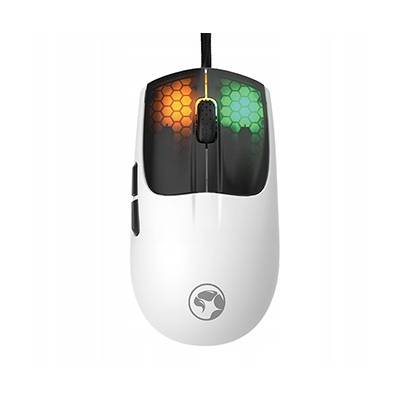 USB káblová myš Marvo M727, biela, optická, 12000 DPI
