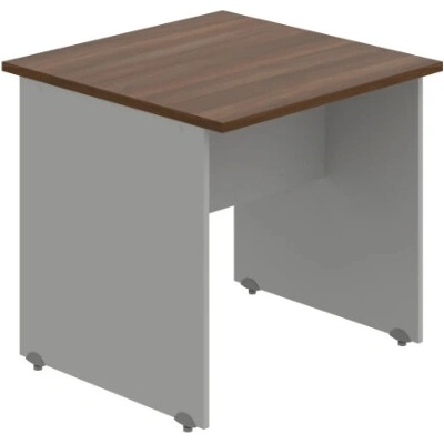Hobis Jednací stůl GJ 800 rovný 80 cm ořech / šedá