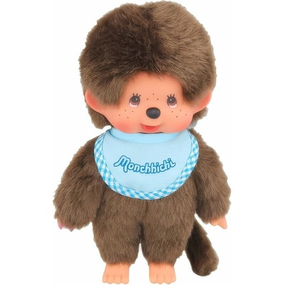 MONCHHICHI Mončiči Chlapec so svetlomodrým podbradníkom 20 cm