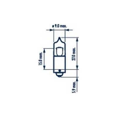 Narva 68161 H6W BAX9s 12V 6W