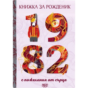 Image 1 of Simetro Книжка за рожденик 1982 г. Simetro - с пожелания от сърце