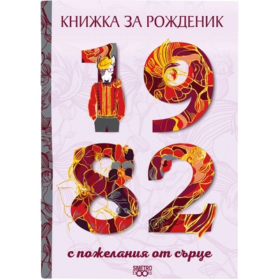 Simetro Книжка за рожденик 1982 г. Simetro - с пожелания от сърце